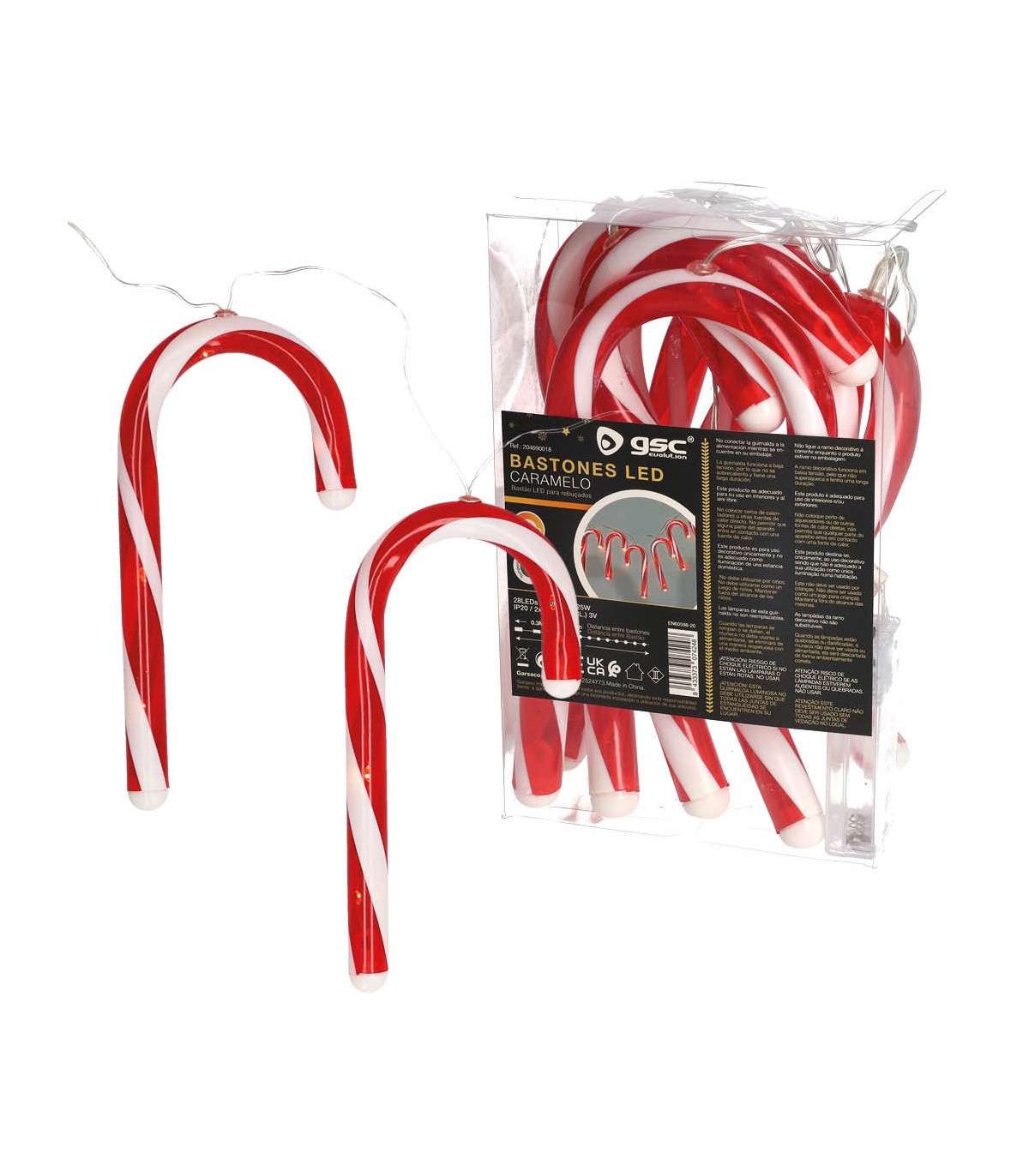 Bastones de caramelo LED 1.5m 3000K