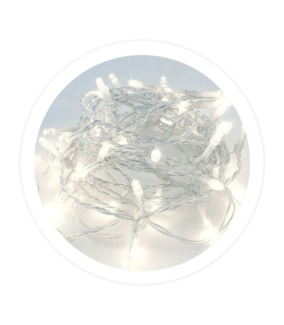Guirnalda Transparente 10m 8 Funciones 230V IP44