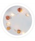 Guirnalda LED de Estrellas, Piñas y Árboles 1m 3000K