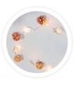 Guirnalda LED de Estrellas, Piñas y Árboles 1m 3000K