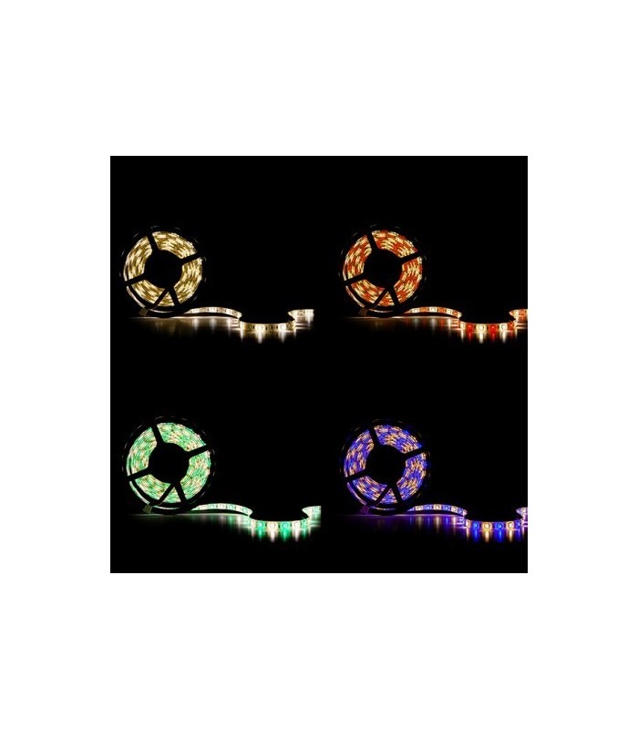 4W/m RGB+Blanco Calido SMD5050 IP65 DC 12V
