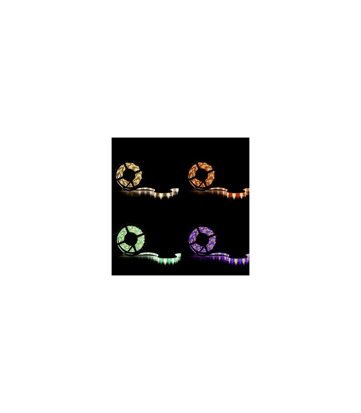4W/m RGB+Blanco Calido SMD5050 IP65 DC 12V