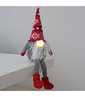 Gnomo con piernas colgantes LED Dremth 41cm 3000K