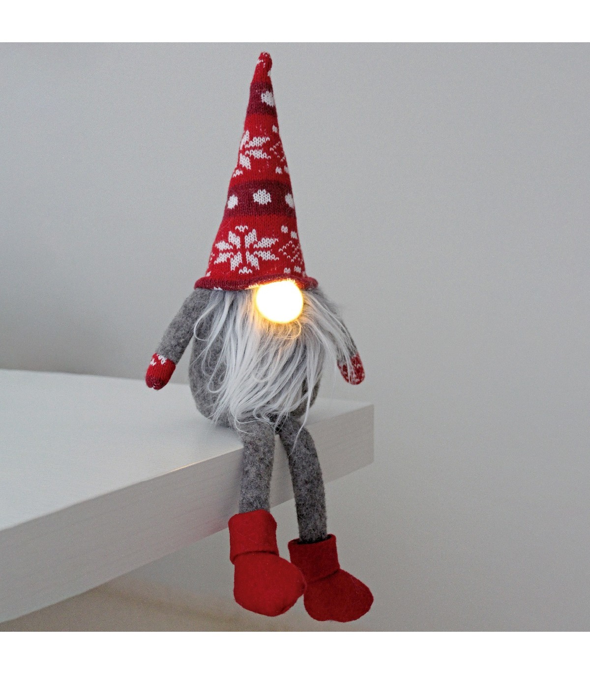 Gnomo con piernas colgantes LED Dremth 41cm 3000K