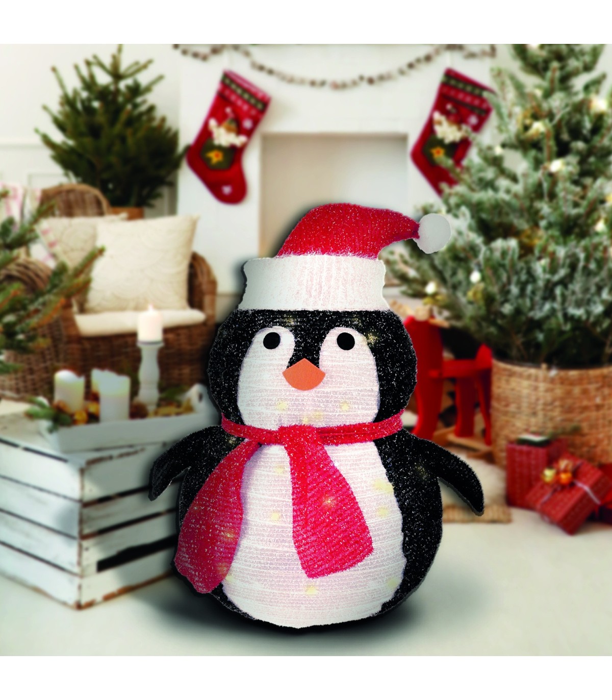 Pingüino Plegable LED 8 Funciones 60cm IP44