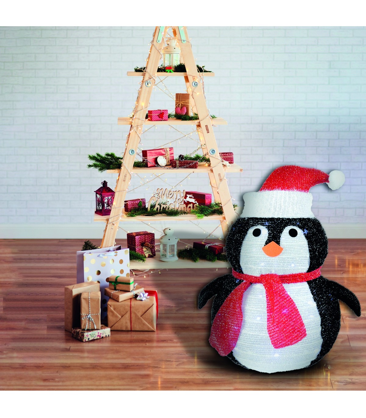 Pingüino Plegable LED 8 Funciones 60cm IP44