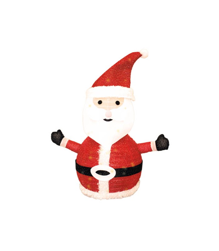 Papa Noel Plegable LED 8 Funciones 70cm IP44