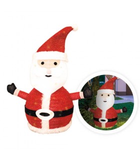 Papa Noel Plegable LED 8 Funciones 70cm IP44