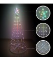 Árbol LED KIONDO Inteligente Bluetooth y Mando 1.5m 24 Funciones IP44 RGB