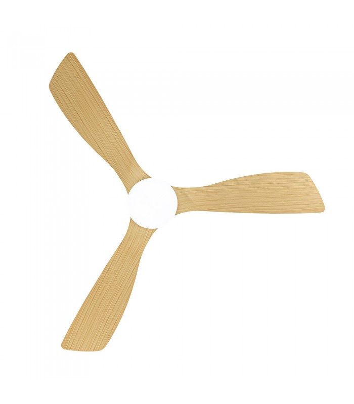 Ventilador de Techo AZABACHE DC Blanco 20W 2350LM 3 Aspas Haya CCT
