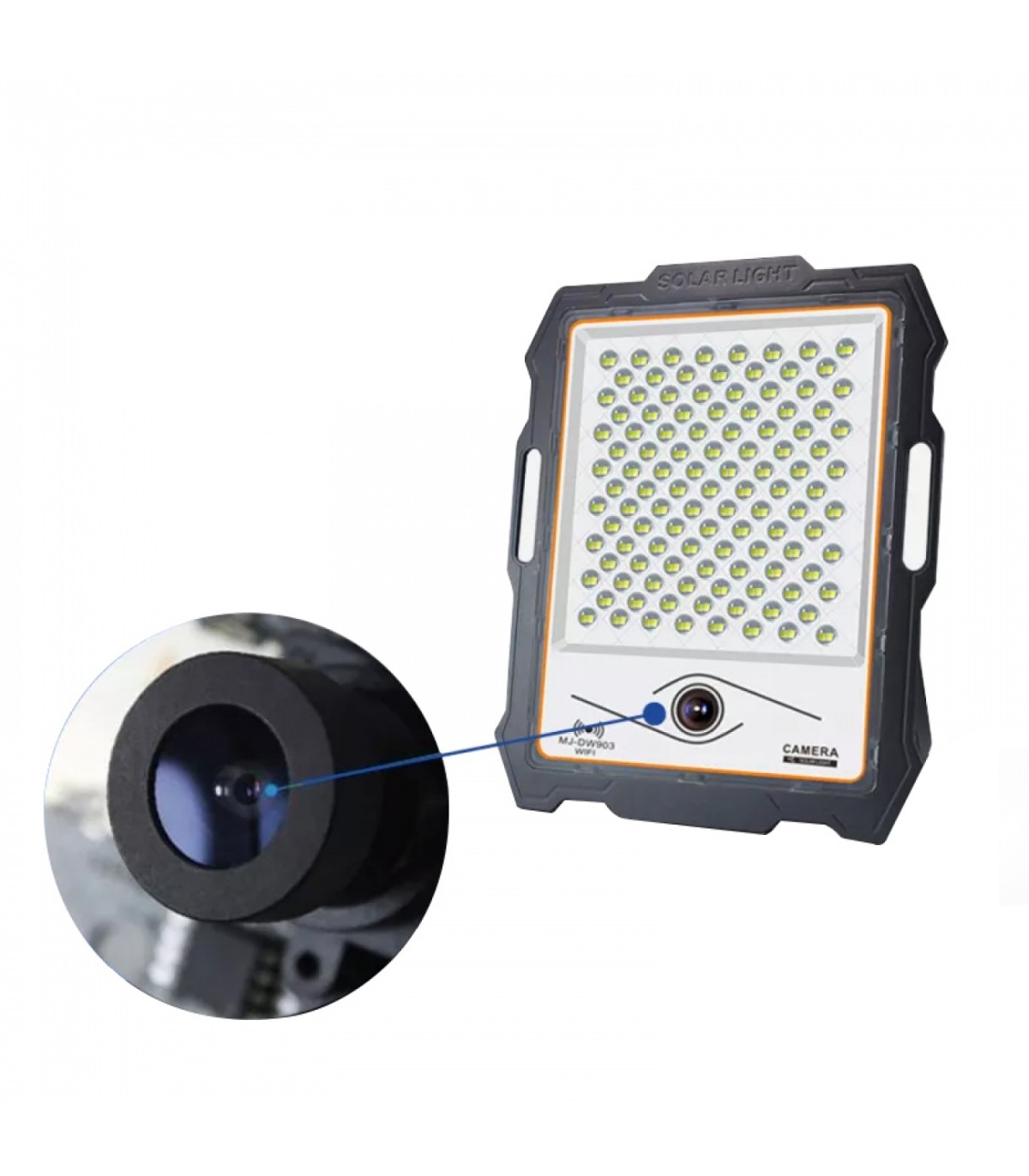 Proyector Led Solar JEFF con cámara 100W 2900Lm IP67