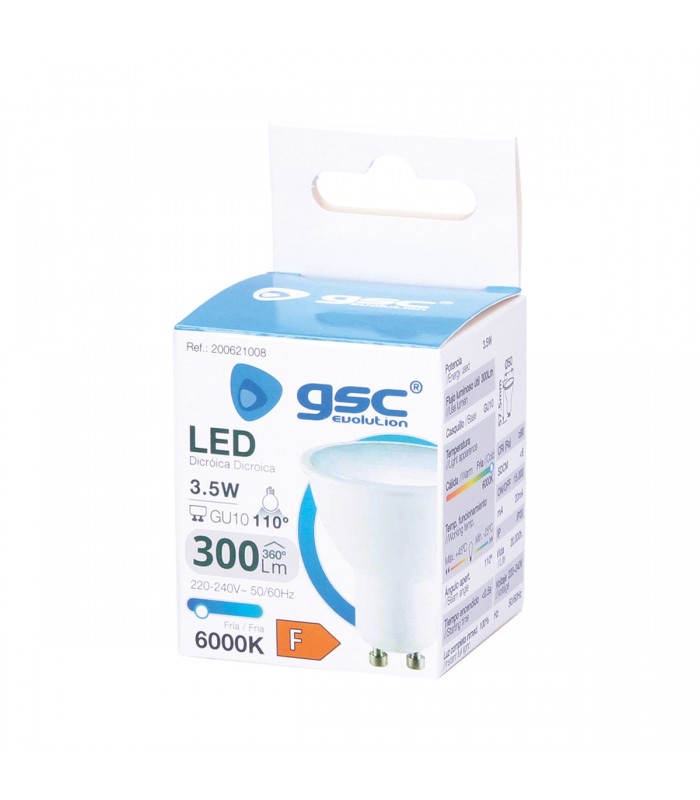Dicroica GU10 3.5W 300Lm