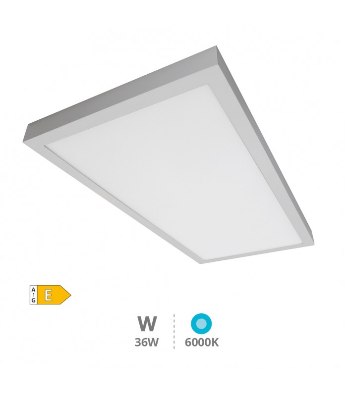 Plafón 30x90 36W 3420Lm IP20 Niquel
