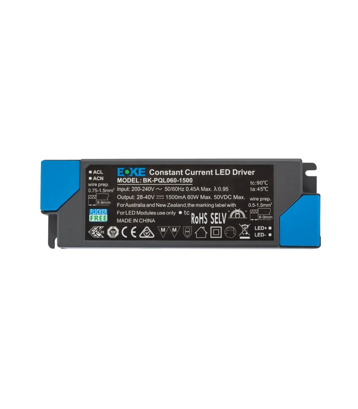 Driver BOKE 60W OUT DC 28-42V 1500mA IP20