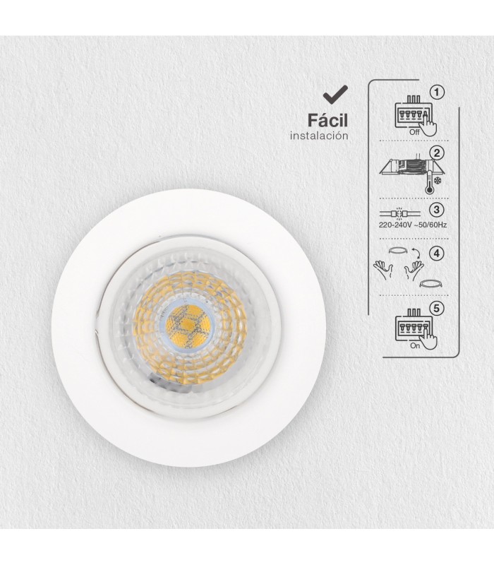 Modulo LED plano 6.5W 600Lm 60º IP20
