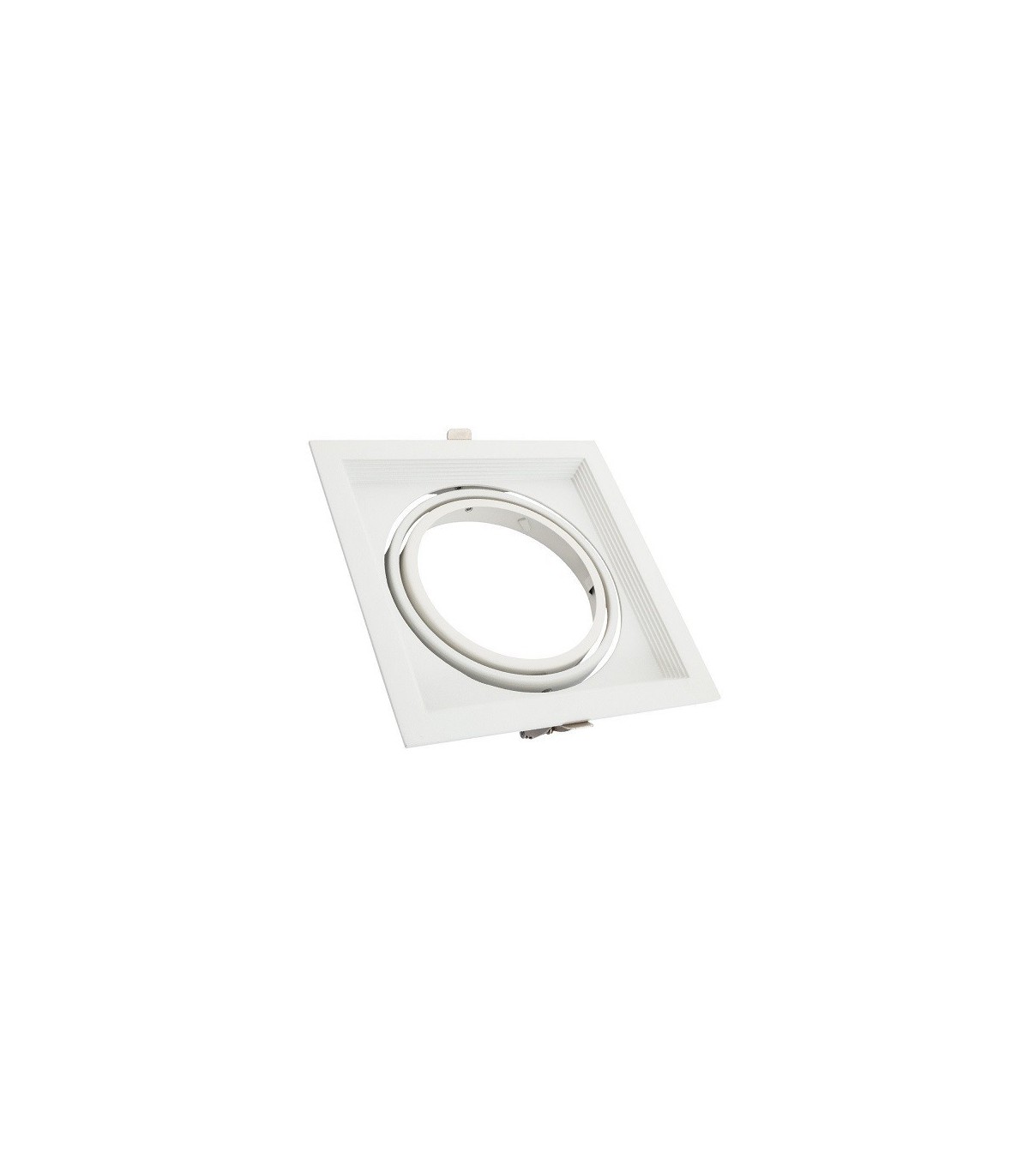 Marco empotrable orientable para AR111. Blanco/Negro
