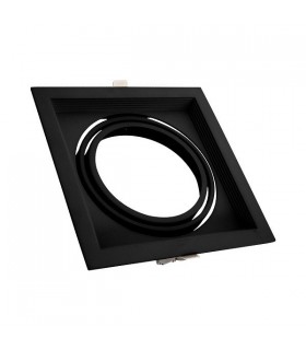 Marco empotrable orientable para AR111. Blanco/Negro