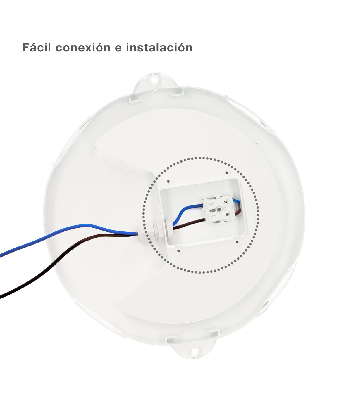 Aplique Redondo Led 15W 1860LM 115º IP65