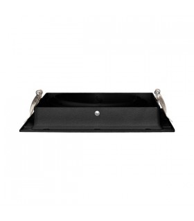 Marco empotrable orientable para AR111. Blanco/Negro