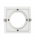 Marco empotrable orientable para AR111. Blanco/Negro