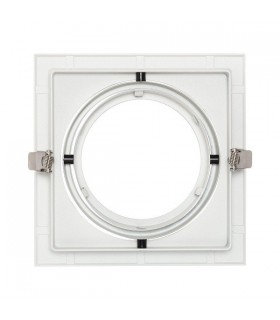 Marco empotrable orientable para AR111. Blanco/Negro