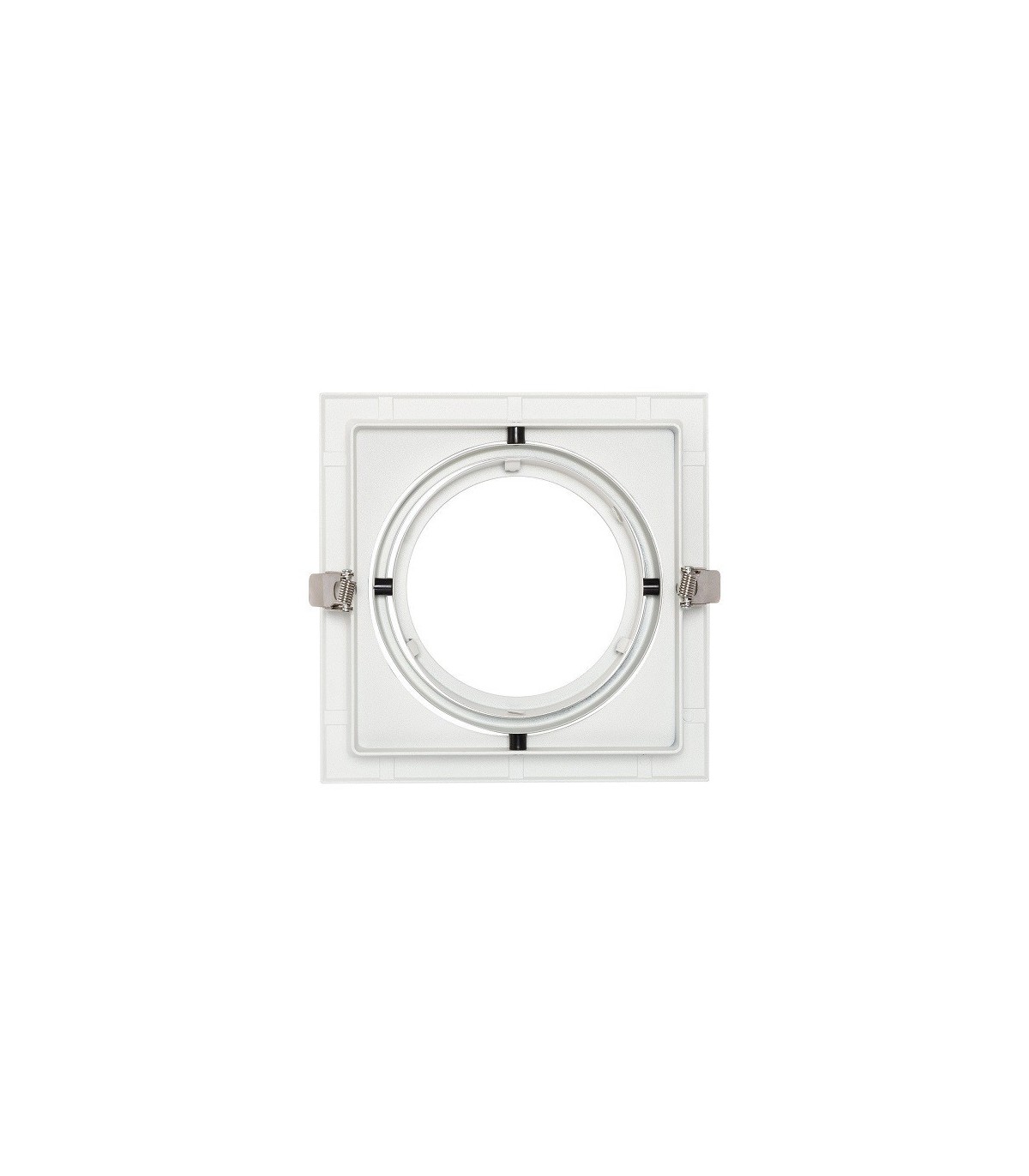Marco empotrable orientable para AR111. Blanco/Negro