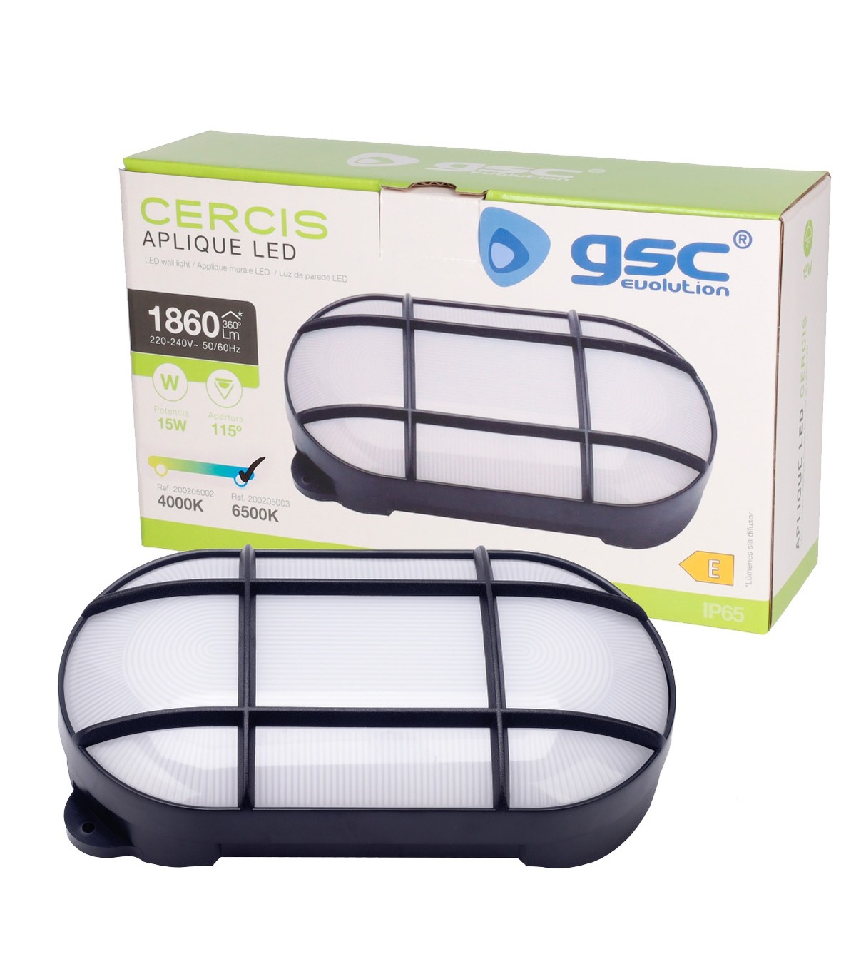 Aplique Oval Led 15W 1860LM 115º IP65