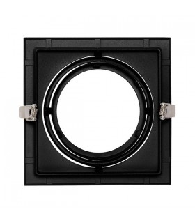 Marco empotrable orientable para AR111. Blanco/Negro