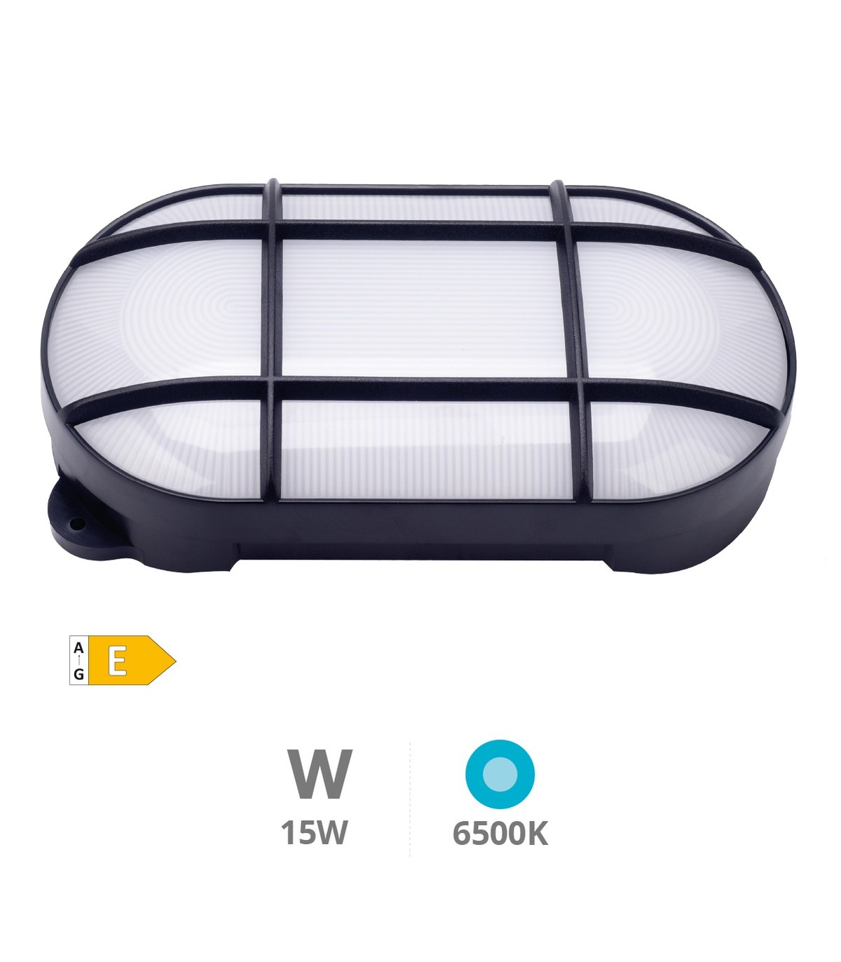 Aplique Oval Led 15W 1860LM 115º IP65