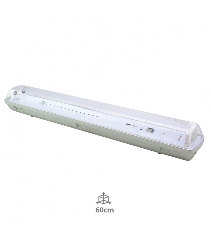 Pantalla Estanca Para Doble Tubo Led 60cm IP65 GSC