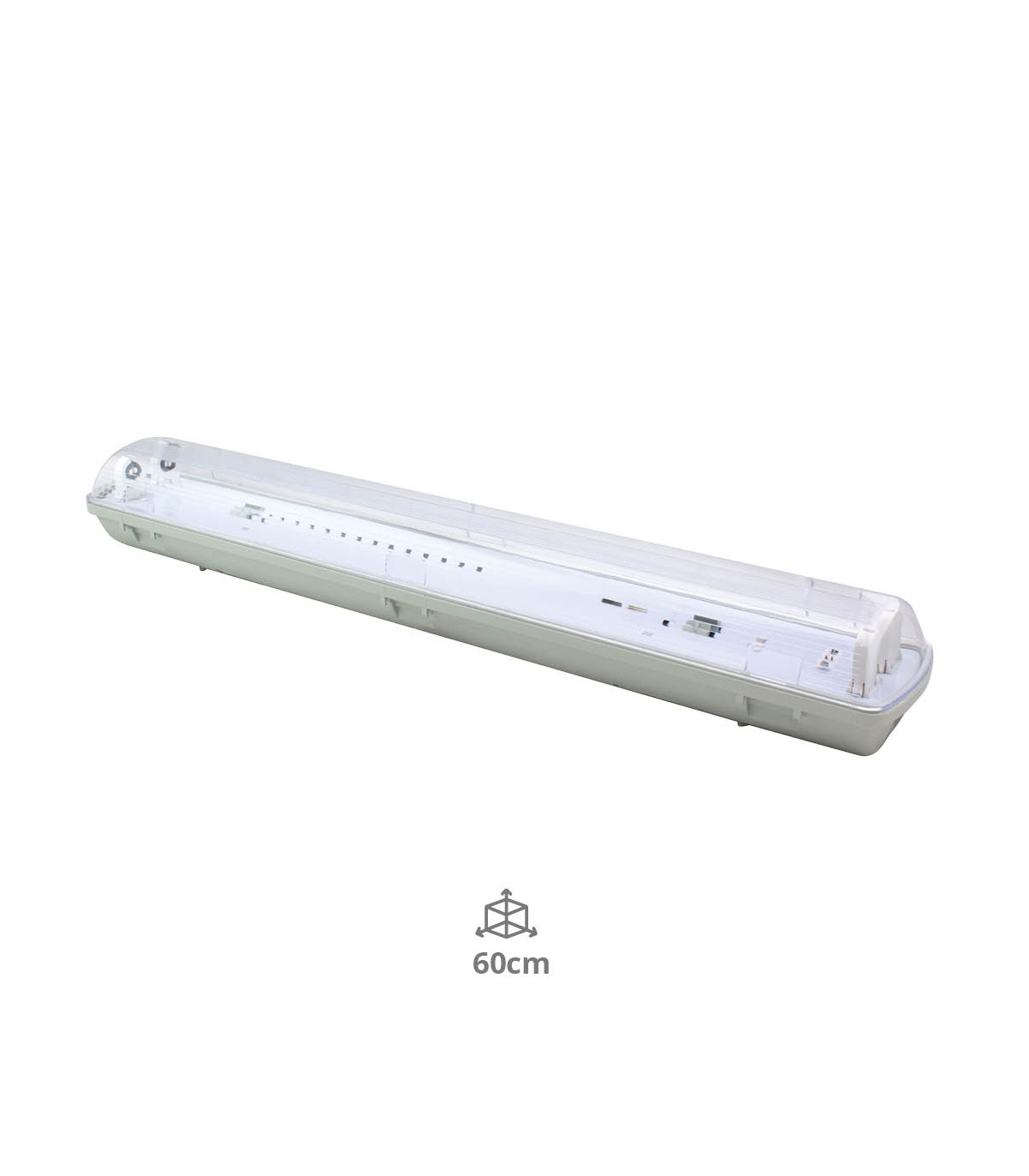 Pantalla Estanca Para Doble Tubo Led 60cm IP65 GSC