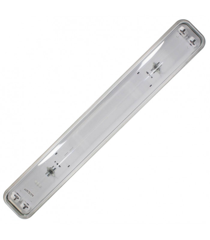 Pantalla Estanca Para Doble Tubo Led 60cm IP65 GSC