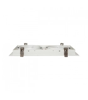 Marco empotrable orientable doble para AR111. Blanco/Negro