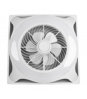 Ventilador Panel AC 66W 5400Lm 60x60 6 Aspas Blanco CCT