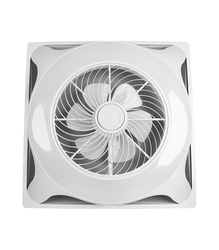Ventilador Panel AC 66W 5400Lm 60x60 6 Aspas Blanco CCT