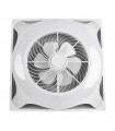 Ventilador Panel AC 66W 5400Lm 60x60 6 Aspas Blanco CCT