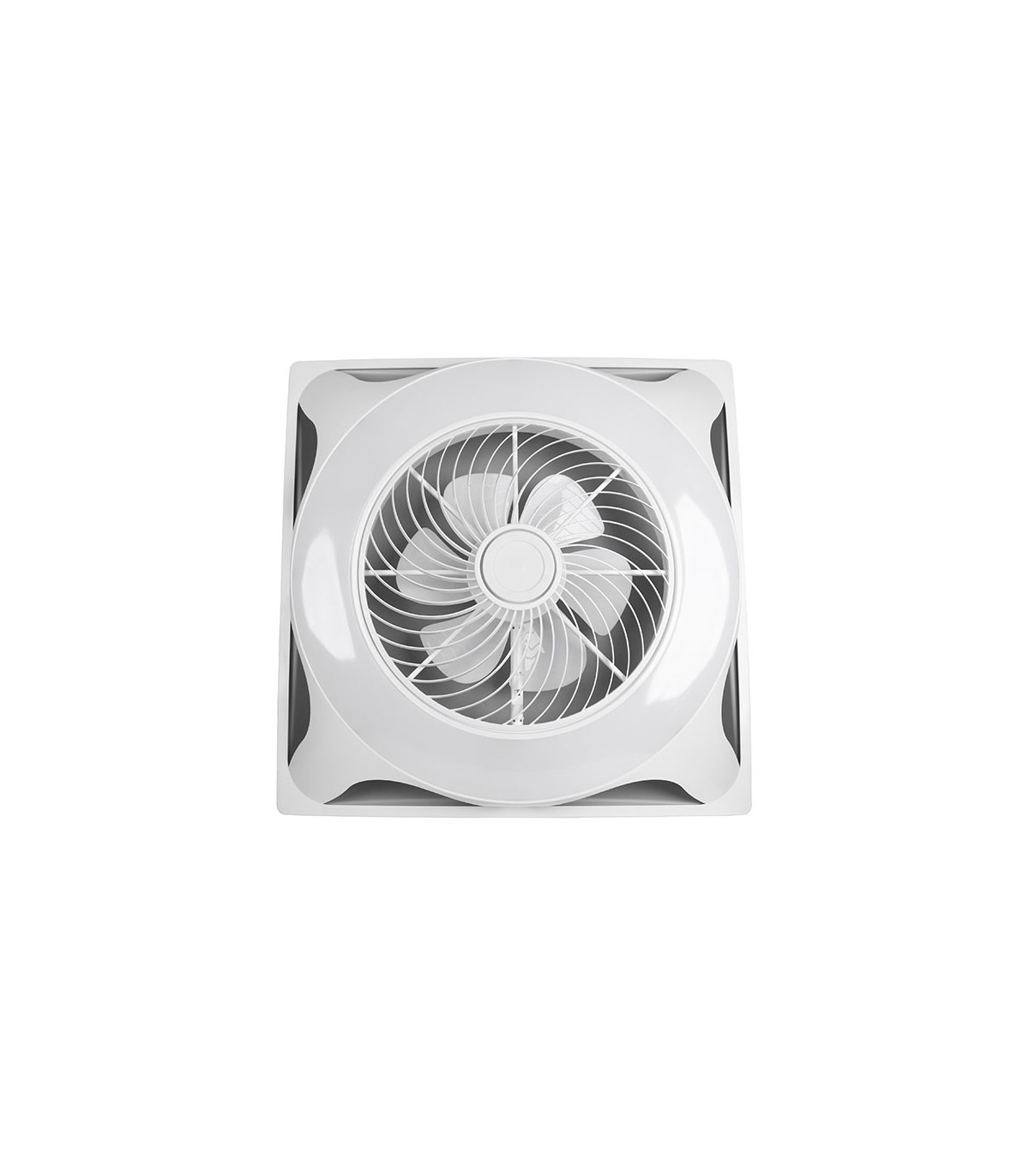 Ventilador Panel AC 66W 5400Lm 60x60 6 Aspas Blanco CCT