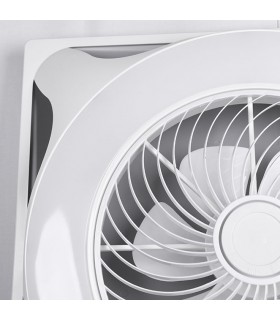 Ventilador Panel AC 66W 5400Lm 60x60 6 Aspas Blanco CCT