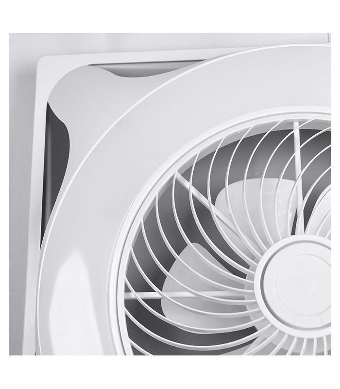 Ventilador Panel AC 66W 5400Lm 60x60 6 Aspas Blanco CCT