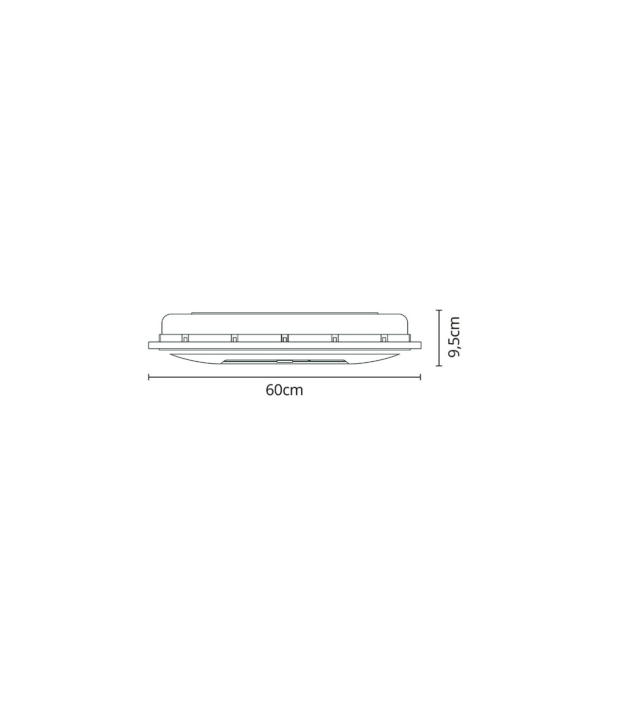 Ventilador Panel AC 66W 5400Lm 60x60 6 Aspas Blanco CCT