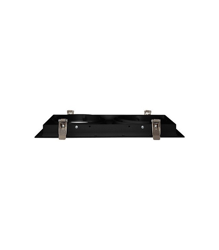 Marco empotrable orientable doble para AR111. Blanco/Negro