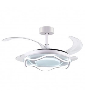 Ventilador Antea DC 80W 6400Lm 4 Aspas Blanco CCT