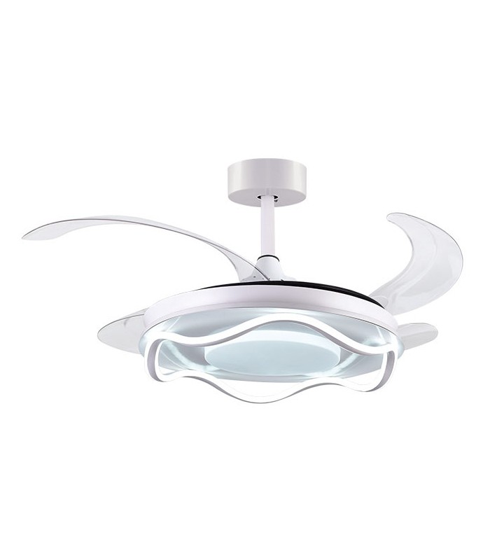 Ventilador Antea DC 80W 6400Lm 4 Aspas Blanco CCT