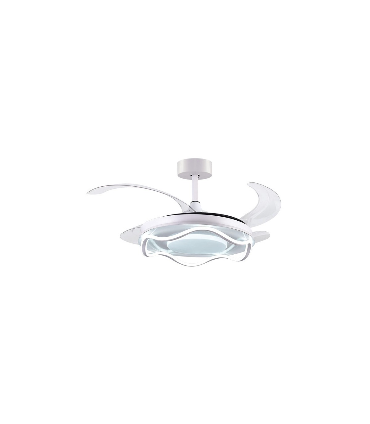 Ventilador Antea DC 80W 6400Lm 4 Aspas Blanco CCT