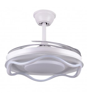 Ventilador Antea DC 80W 6400Lm 4 Aspas Blanco CCT