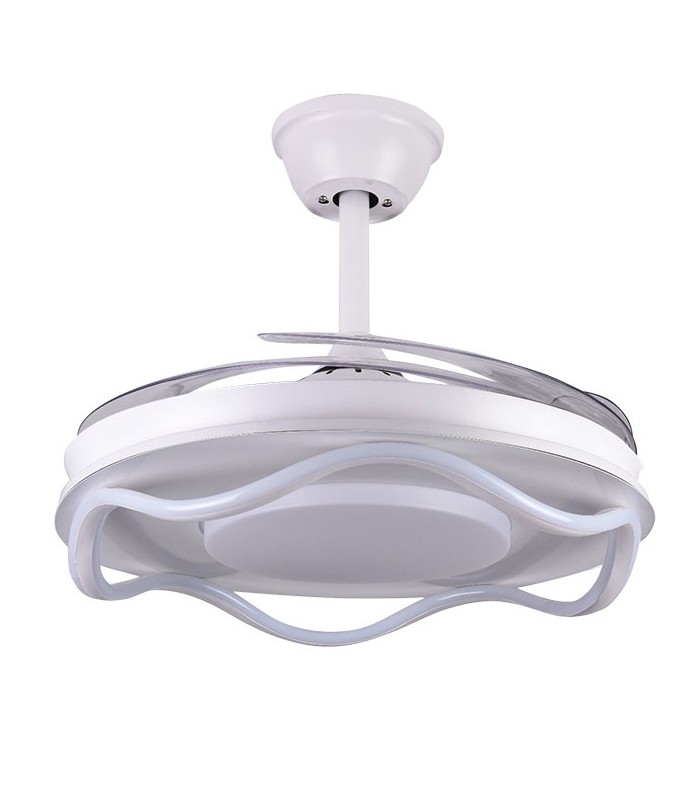 Ventilador Antea DC 80W 6400Lm 4 Aspas Blanco CCT
