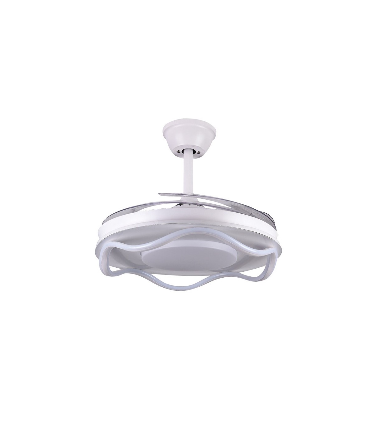 Ventilador Antea DC 80W 6400Lm 4 Aspas Blanco CCT