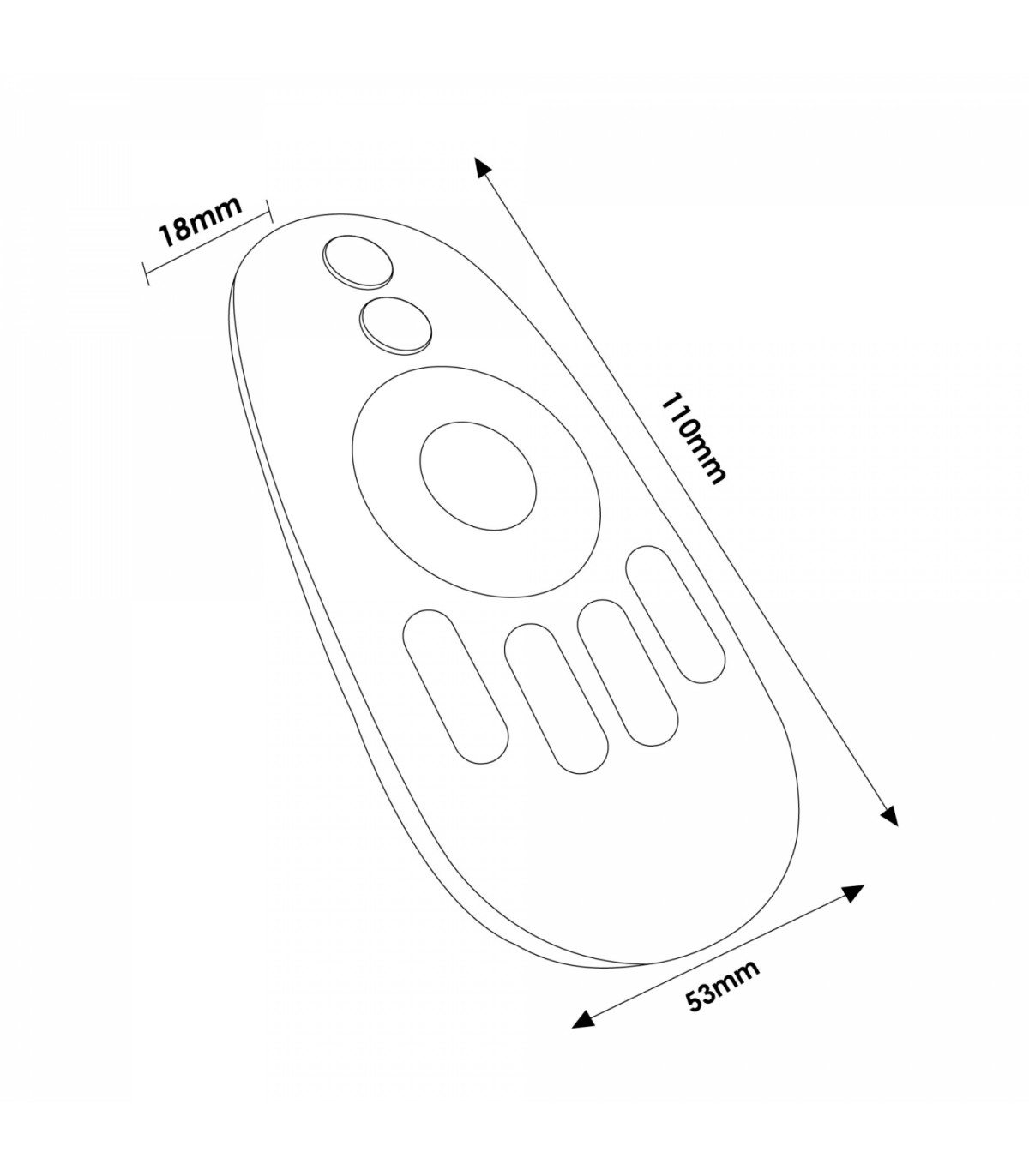 Mando RF 4 Zonas Monocolor / CCT