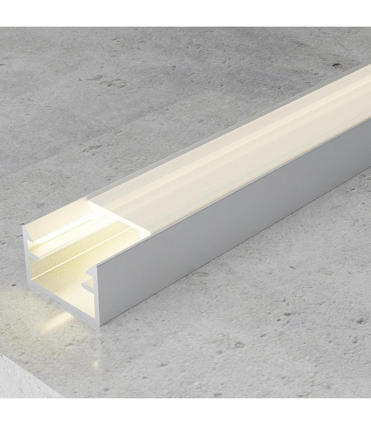 Perfil Aluminio STRUSH Superficie -2 Metros-