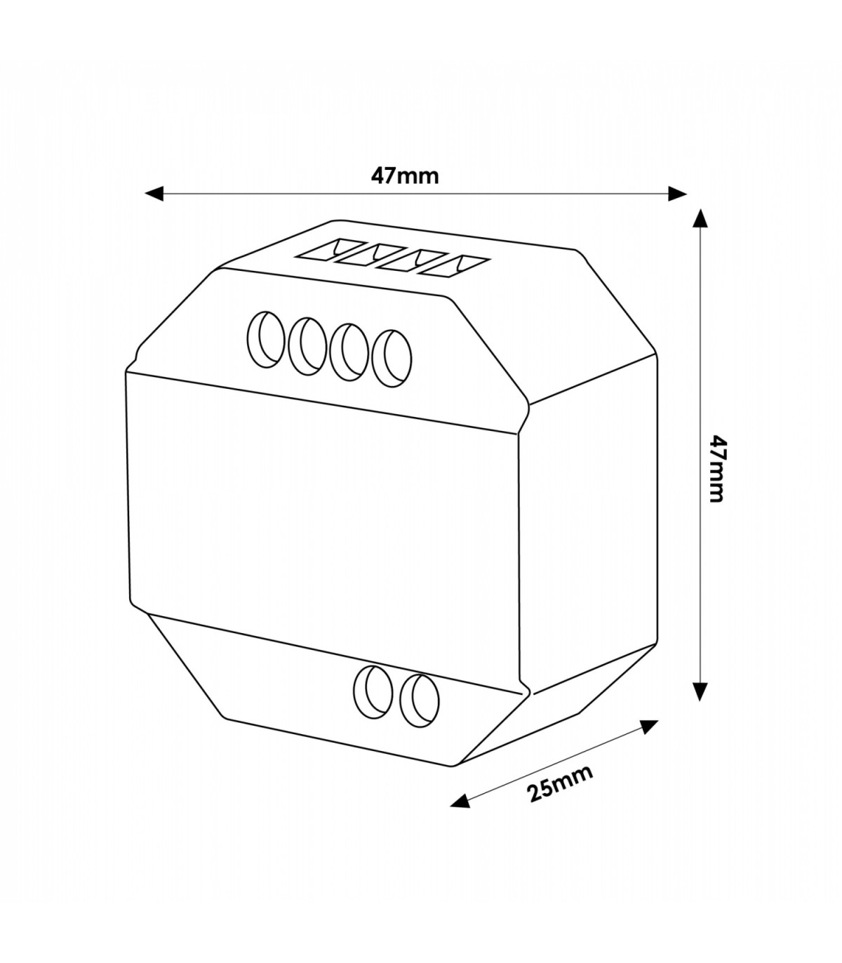 Regulador LED Triac RF 300W Compatible Con Pulsador